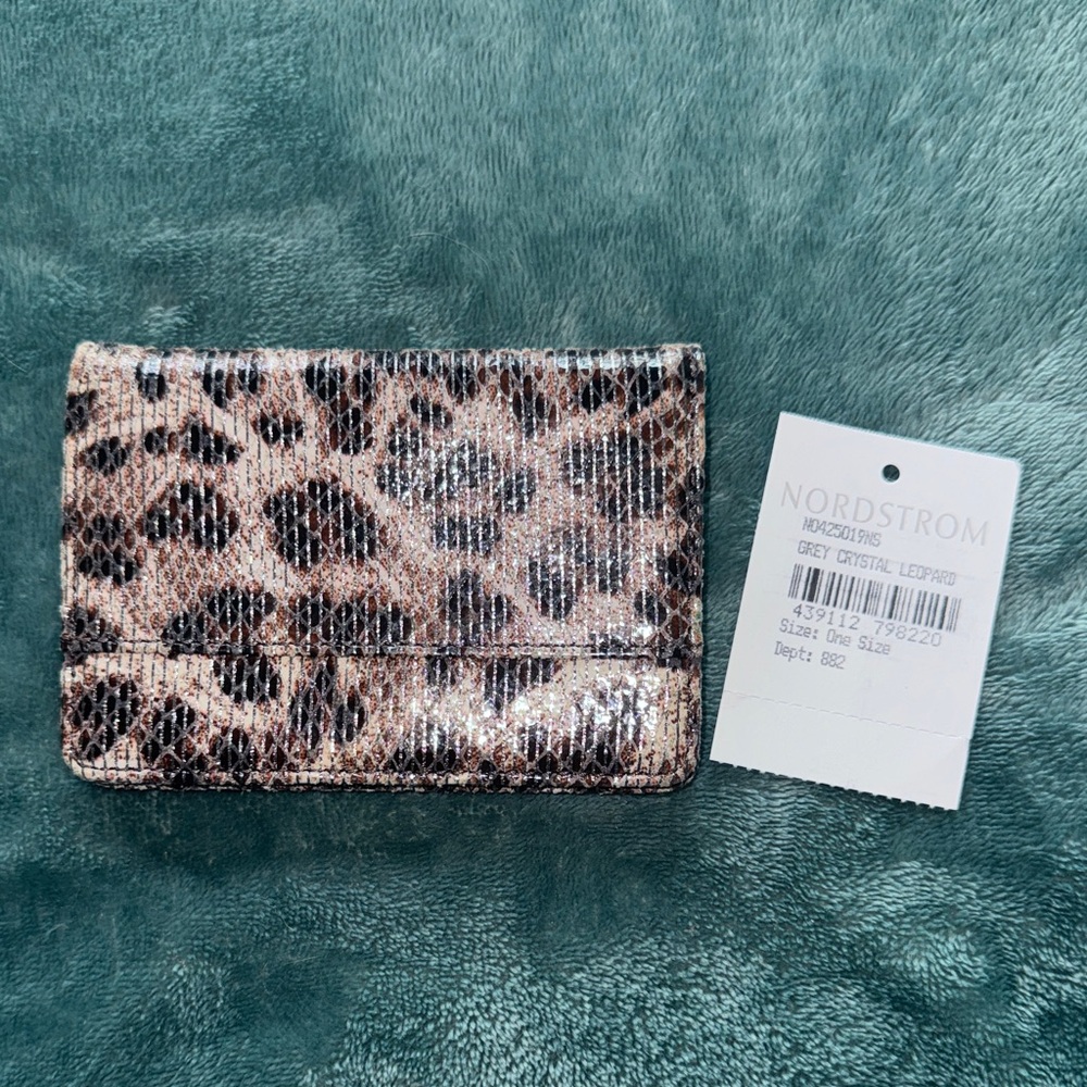 Nordstrom Leopard Print Card Holder Wallet